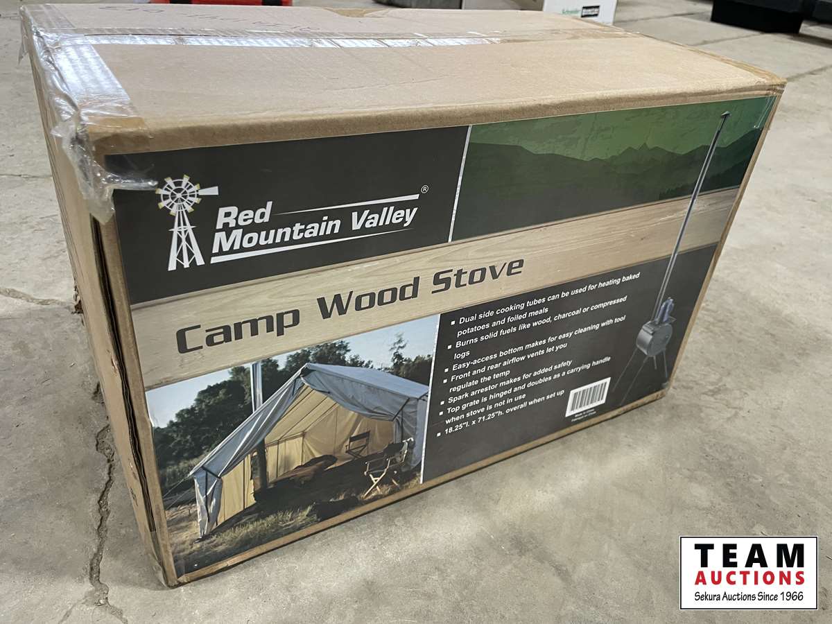 Red Mountain Camp Wood Stove (Unused) [21IA1047-013] | Team Auctions