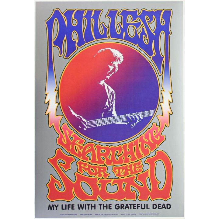 2005 Phil Lesh Searching for the Sound Book Promotional Poster Mint 90