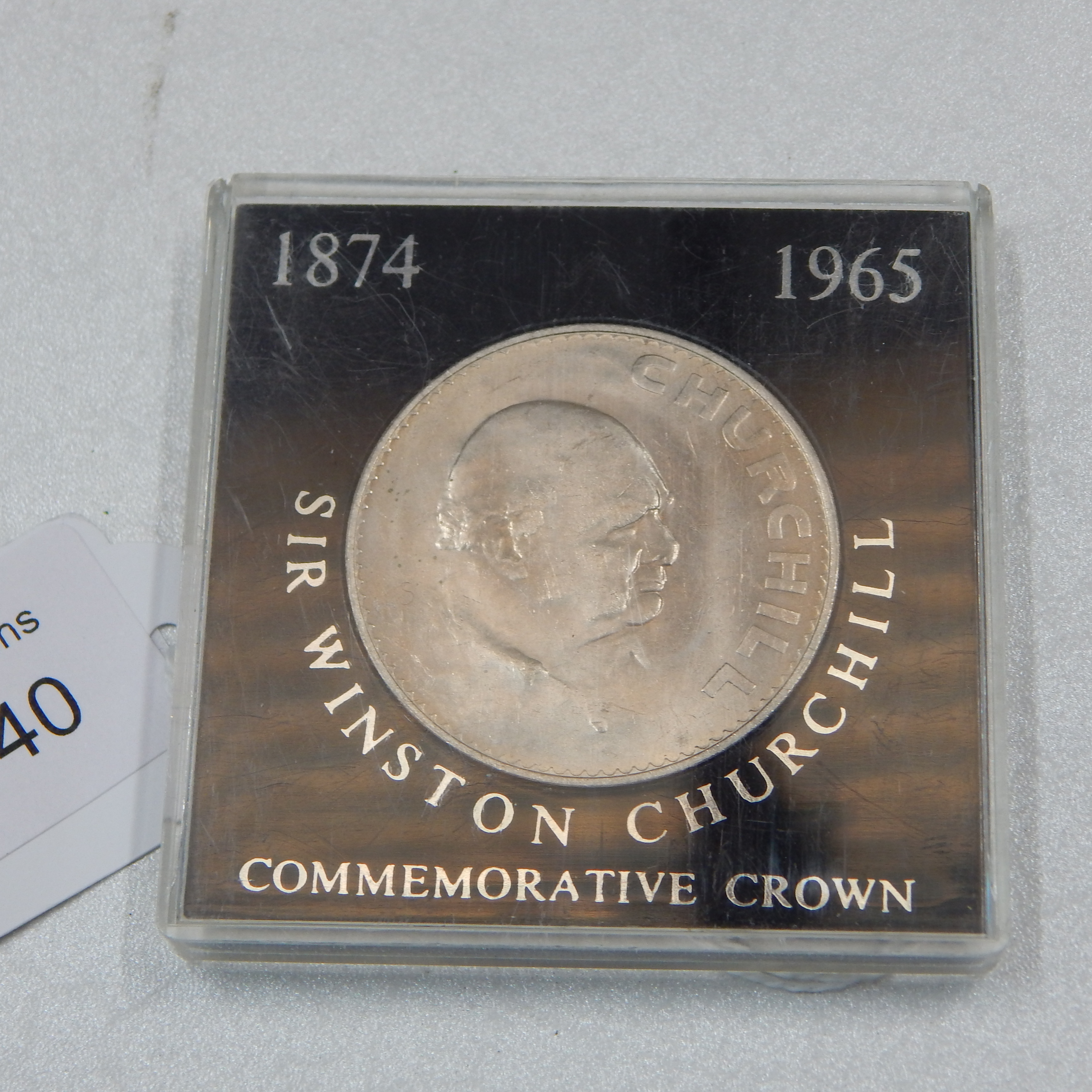 1965 Sir Winston Churchill Comm. Coin 1874-1965 — sold at auction in New Zealand for $25