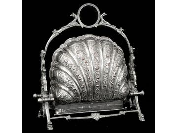 Mid-20th C. William Adams Silver Plated Sheffield Reproduction Muffin Warmer