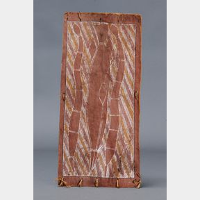 EARLY BARK PAINTING, ARTIST UNKNOWN, WEST ARNHEM LAND, NORTHERN TERRITORY