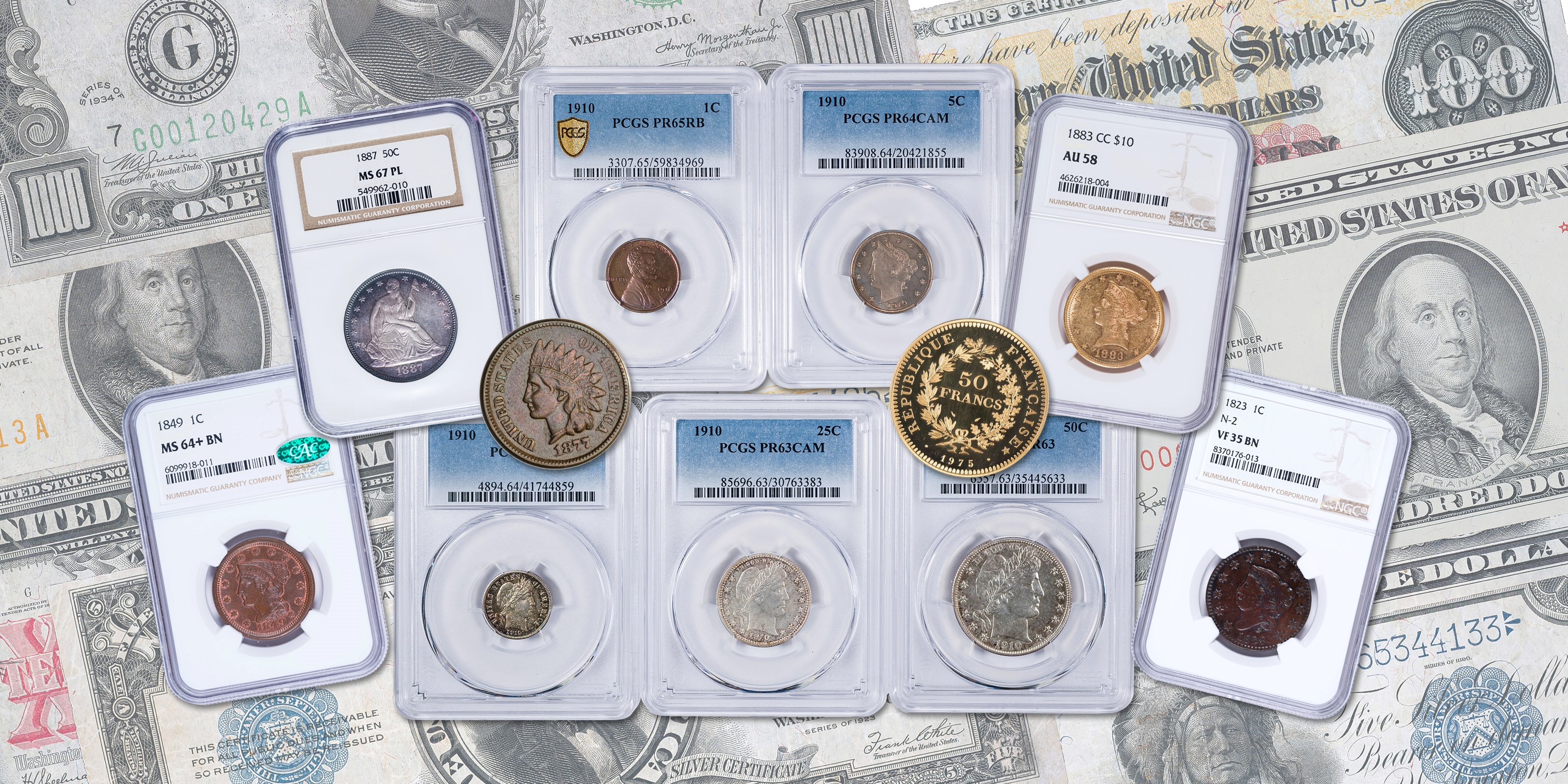 Online Rare Coin & Currency Auction #114 | MintProducts Auctions