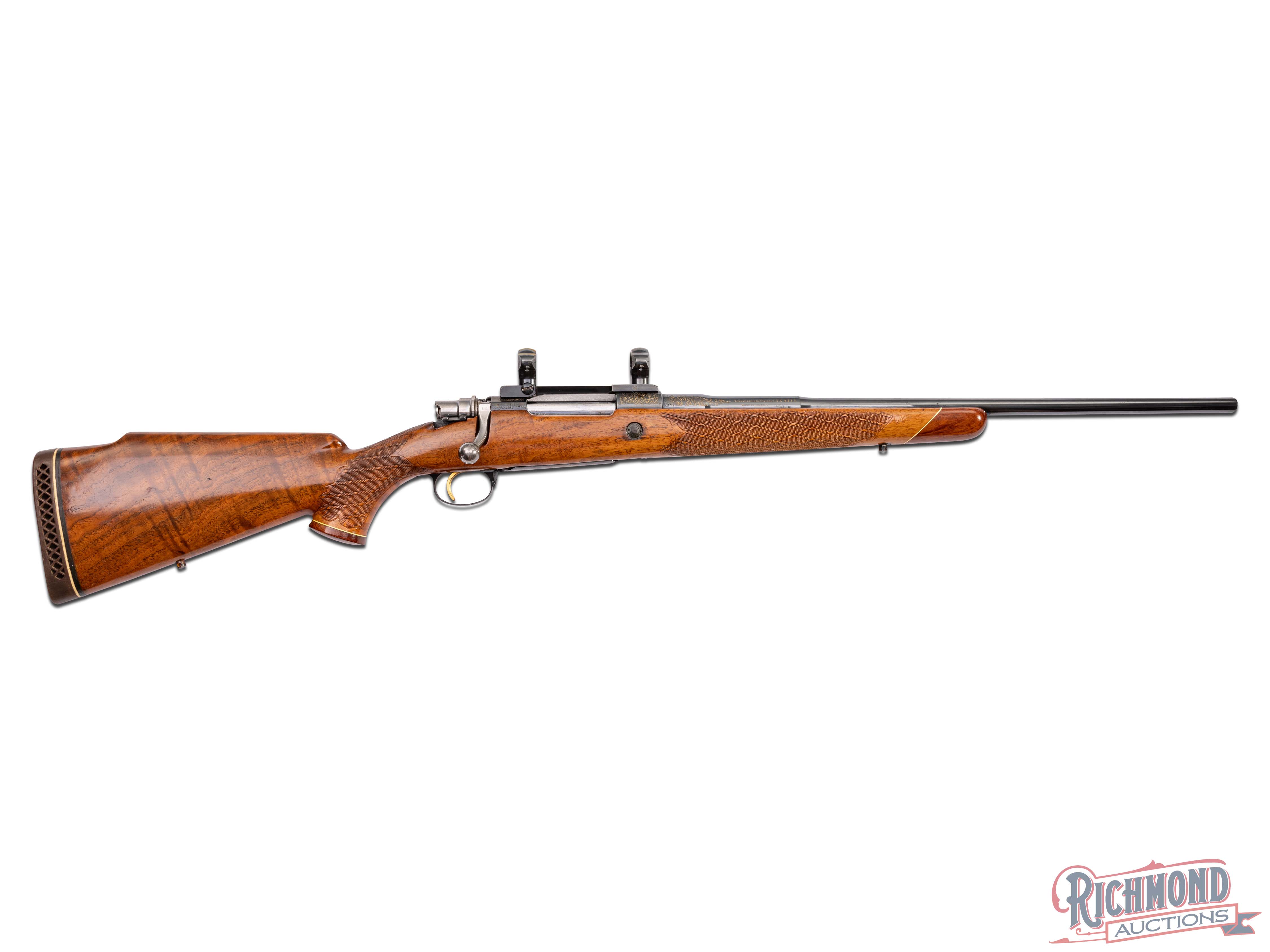 Beautiful Browning Rifles Rare Belgium Browning Medallion Grade Bolt Action Rifle in 264 Win Mag ...