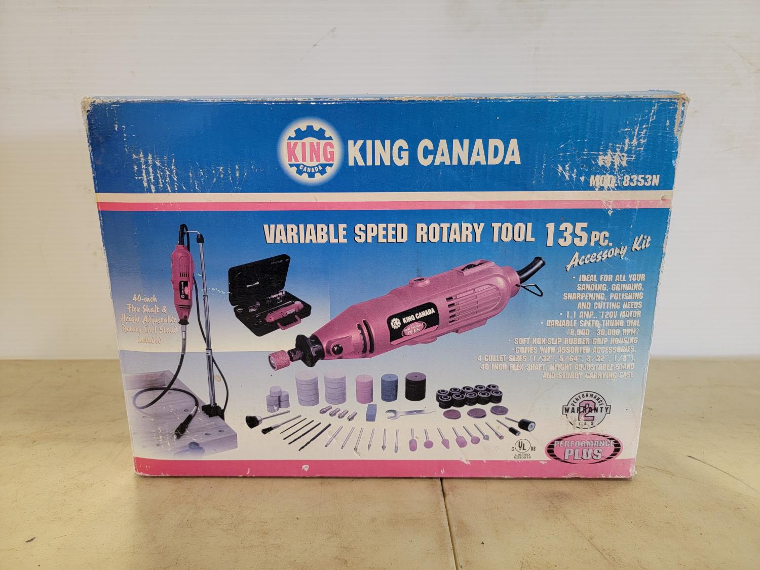King Canada Variable Speed Rotary Tool Kit [24KE10004-018] | Team Auctions