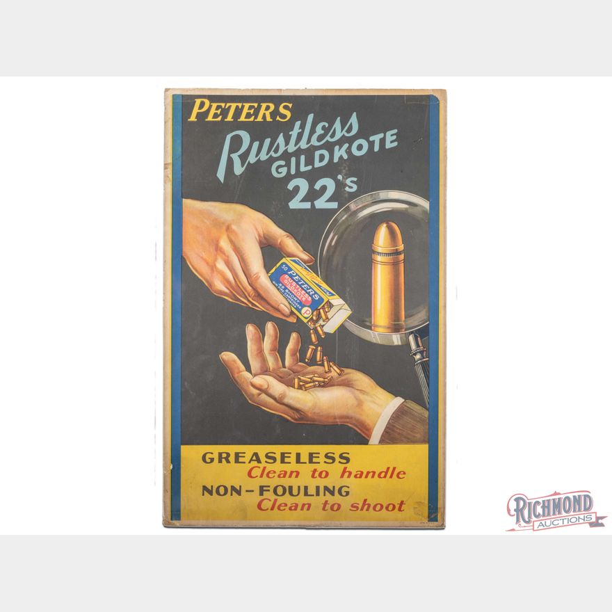 Lord Rustless Peters Rustless Gildkote 22's Cardboard Advertising Display Sign ...