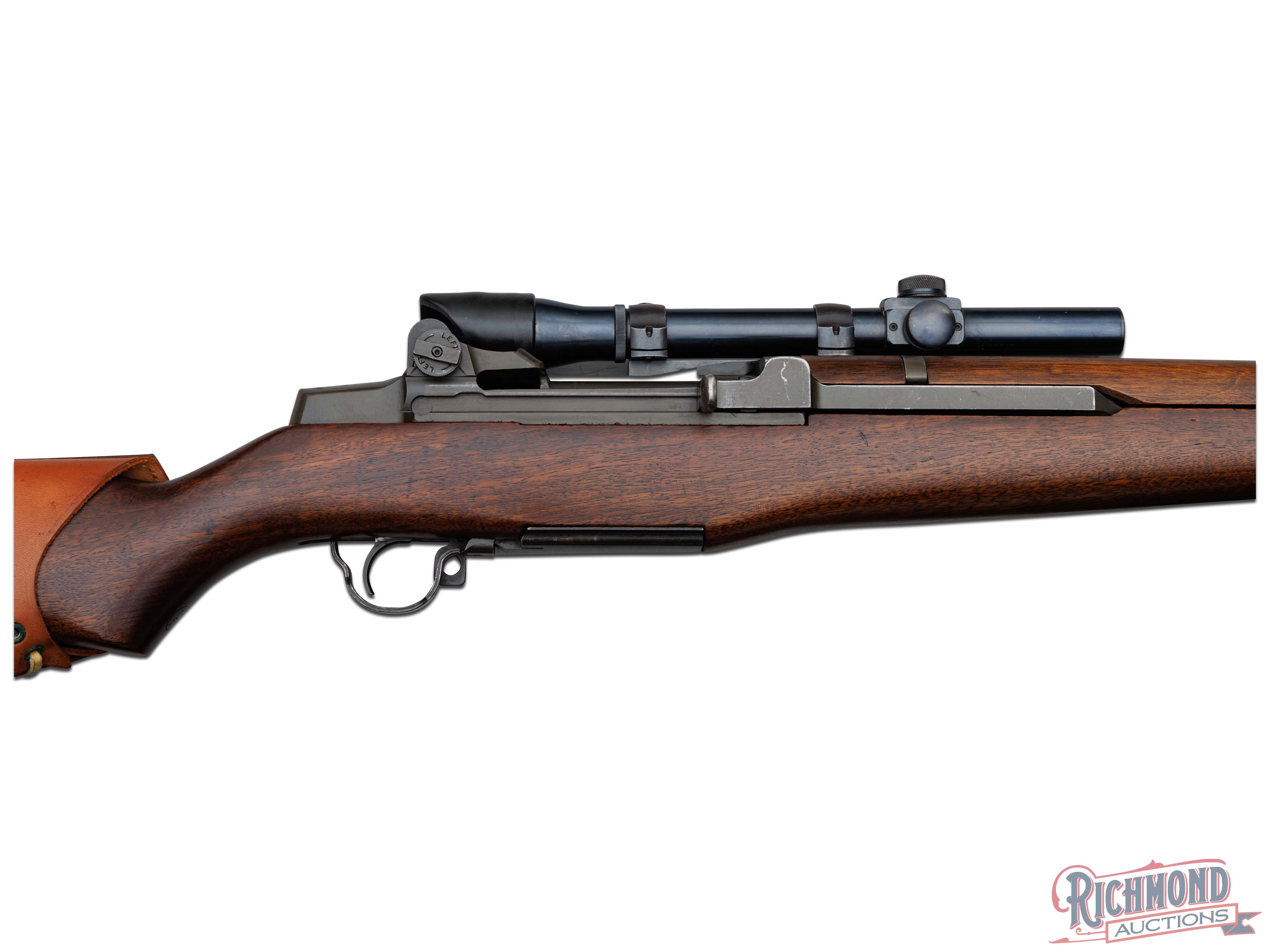 Late Sniper Rifle Late WW2 Era Springfield Armory M1C Garand Sniper Semi-Automatic Rifle ...