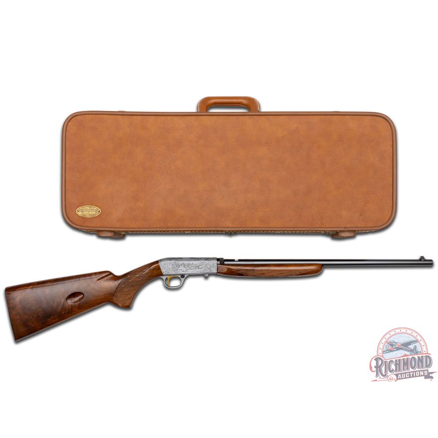 1966 Grade III Belgian Browning SA-22 Semi-Automatic Rifle by Lilly Lambert w/ Factory Case