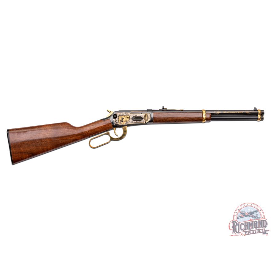 RARE Winchester 94AE Citation Bass Tribute .45 Colt Lever Action Trapper Saddle Ring Rifle #3 of 300