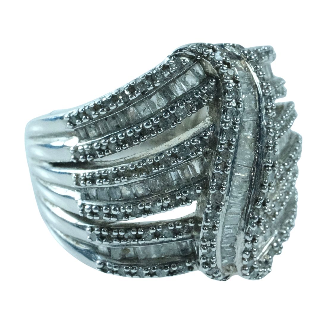 Dazzling Diamond Ring in Sterling (925) Silver