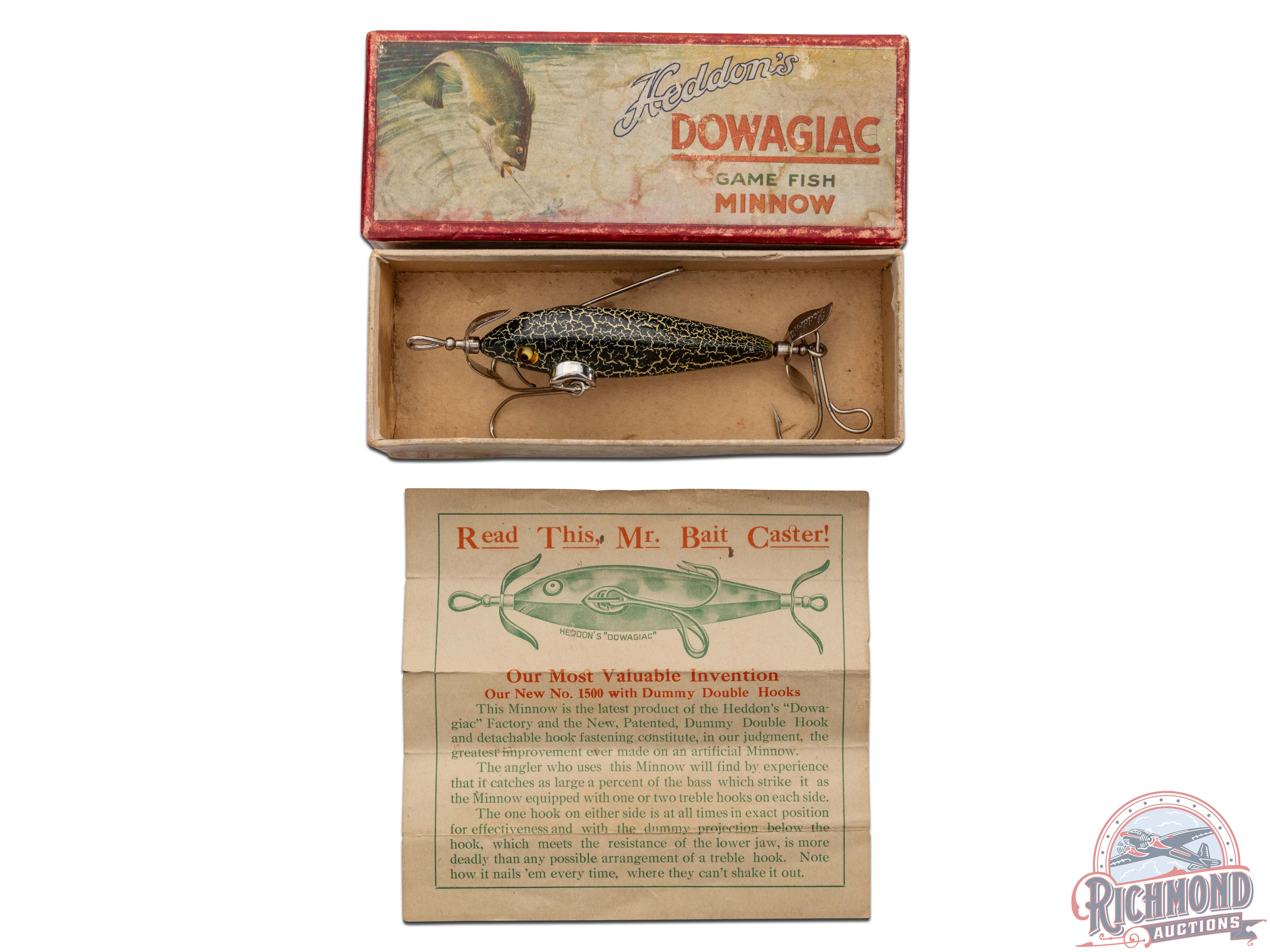 Heddon Dummy Double #1500 Fishing Lure | Richmond Auctions