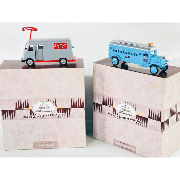 Hallmark Kiddie Car Classics Sidewalk Cruisers Collection X2