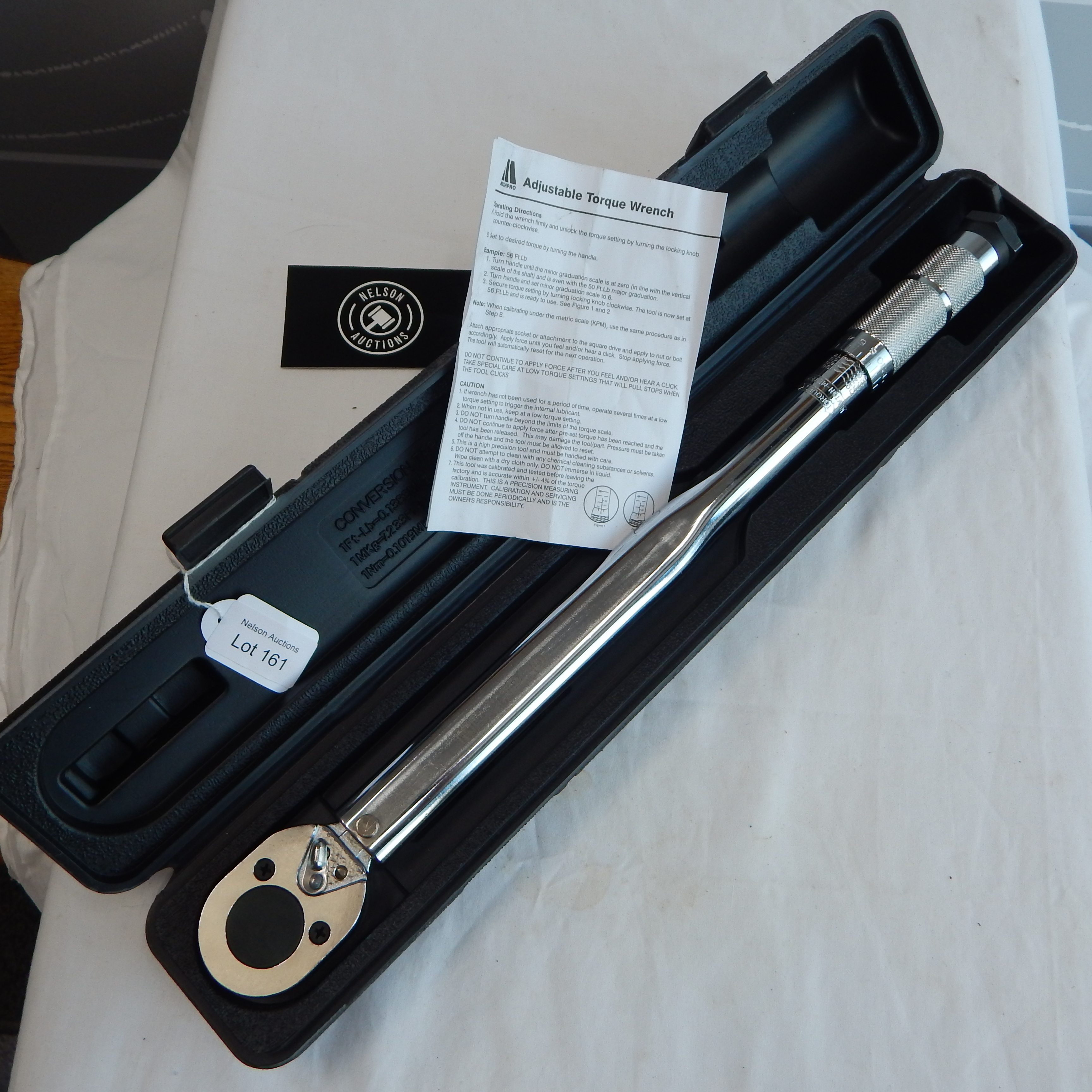 Mechpro Adjustable Torque Wrench Set - new — sold at auction in New Zealand for $20