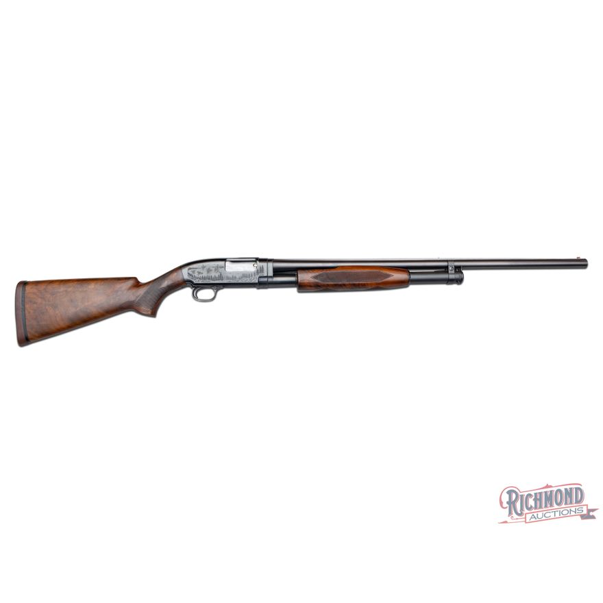 Pre-64 Engraved Winchester Model 12 Skeet Pump Shotgun With Raised ...