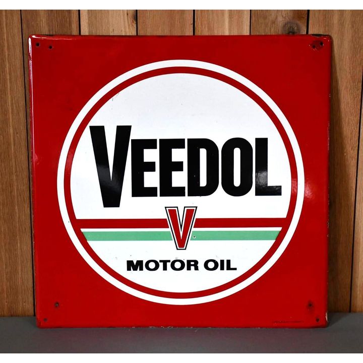 Veedol Motor Oil w/Logo Porcelain Sign (TAC)