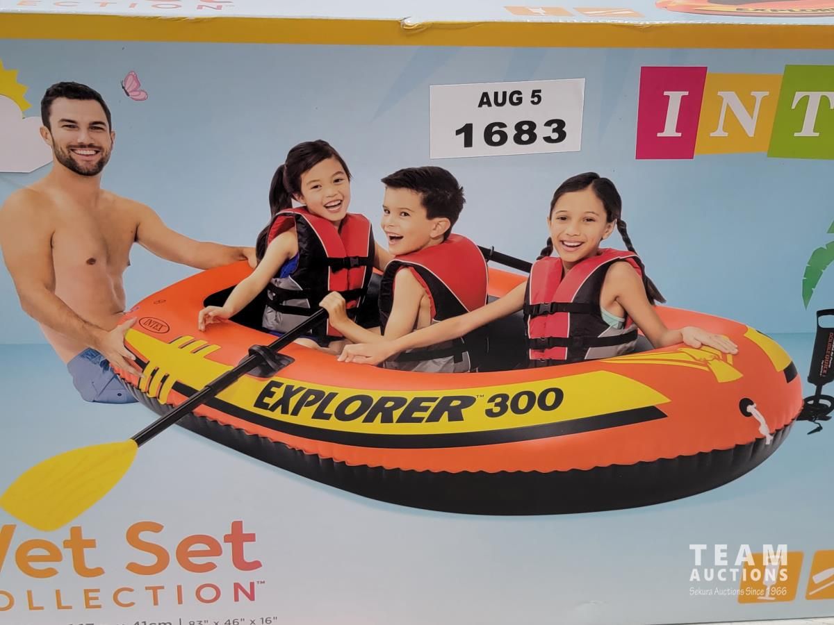 Intex Explorer 300 Inflatable Raft (Unused) [23JB05997-068] | Team Auctions