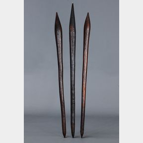 FINE EARLY COLLECTION OF THREE FIGHTING CLUBS, NORTH QUEENSLAND