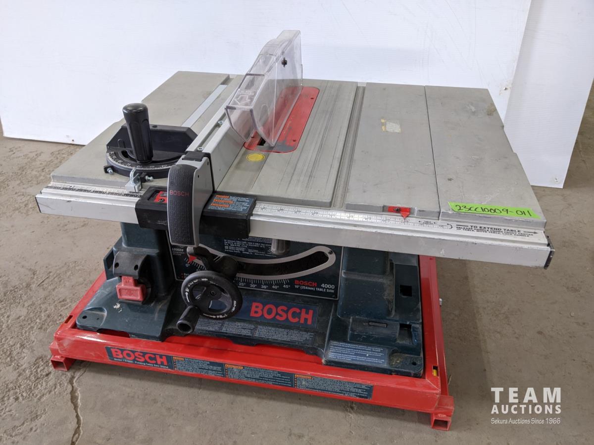 Bosch 4000 10 Inch Table Saw On Collapsible Stand 23CC10009 011