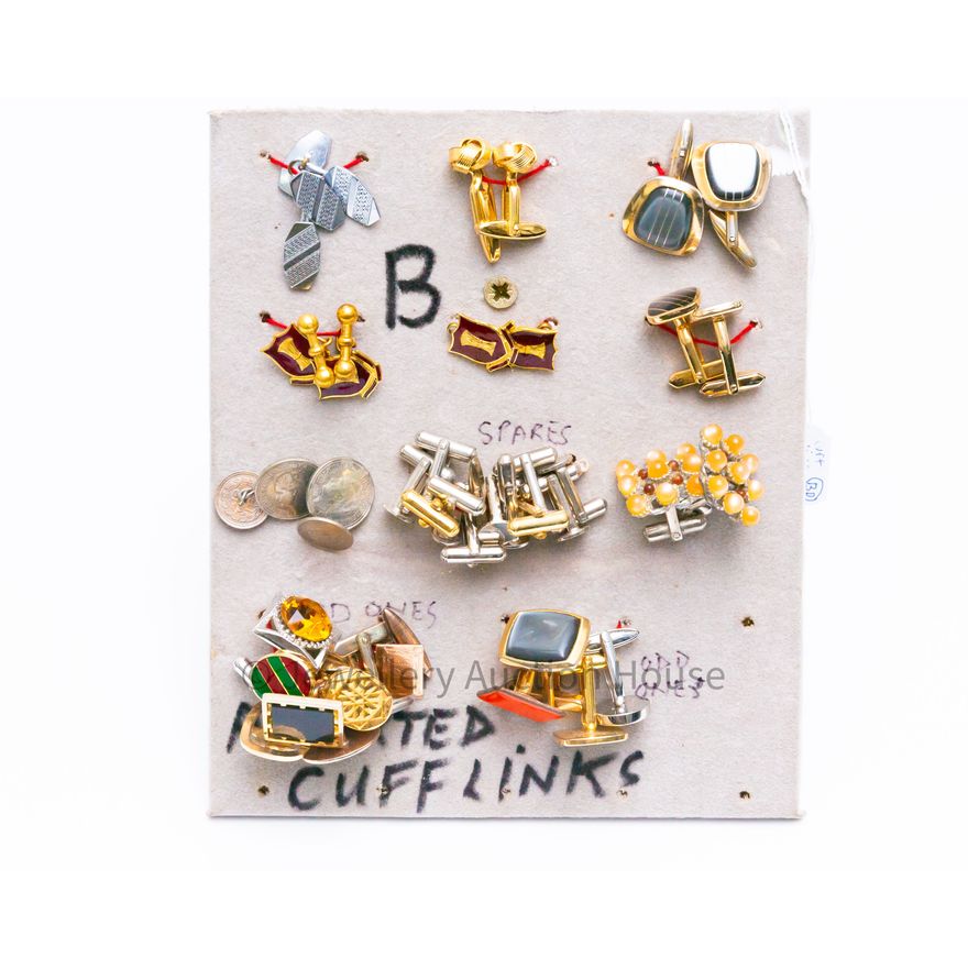 CUFFLINKS LOT MIXED Jewellery Auction House
