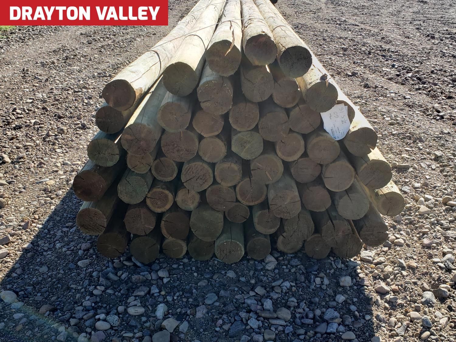 (60) 4-5 Inch X 18 Ft Treated Fence Rails (Unused) [25FI10993-004 ...