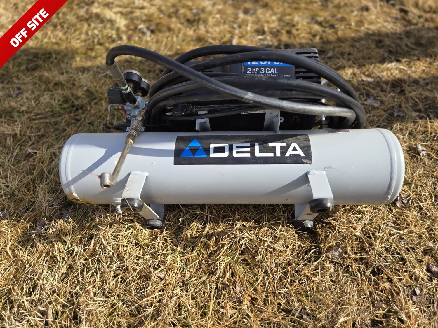 Delta 3 Gallon Electric Air Compressor [24EA33005-030] | Team Auctions