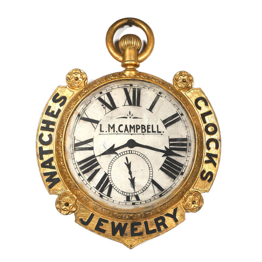1920s JEWELER'S Hanging Sign, Rochester NY