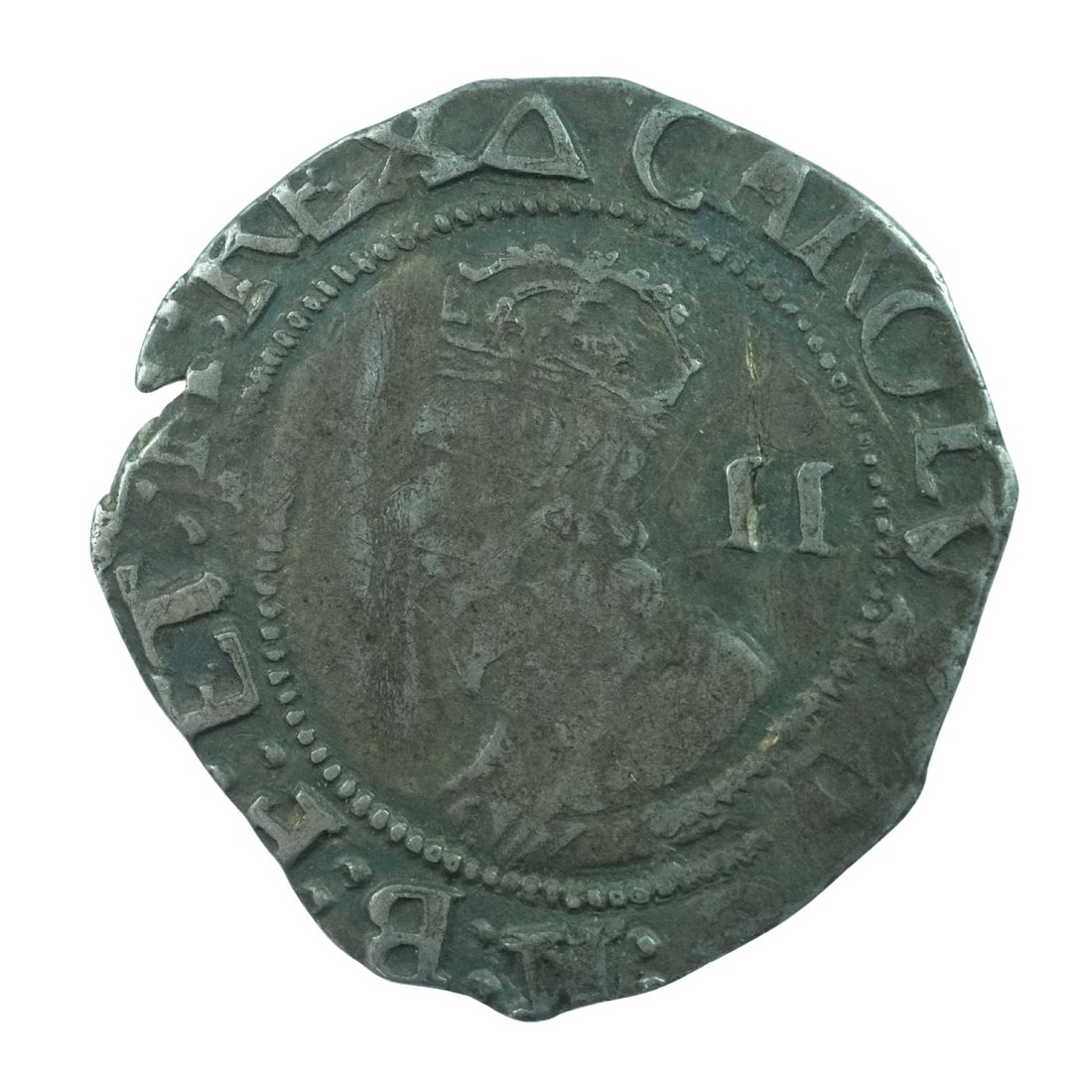 England Charles I 1625-1649 Silver Half Groat, Very Fine