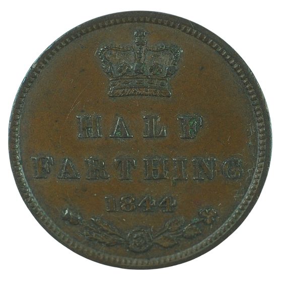 Great Britain Victoria 1844 Half Farthing, Uncirculated