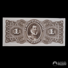 Chile, Banco Nacional de Chile. Prueba de reverso de 1 Peso. S/F.