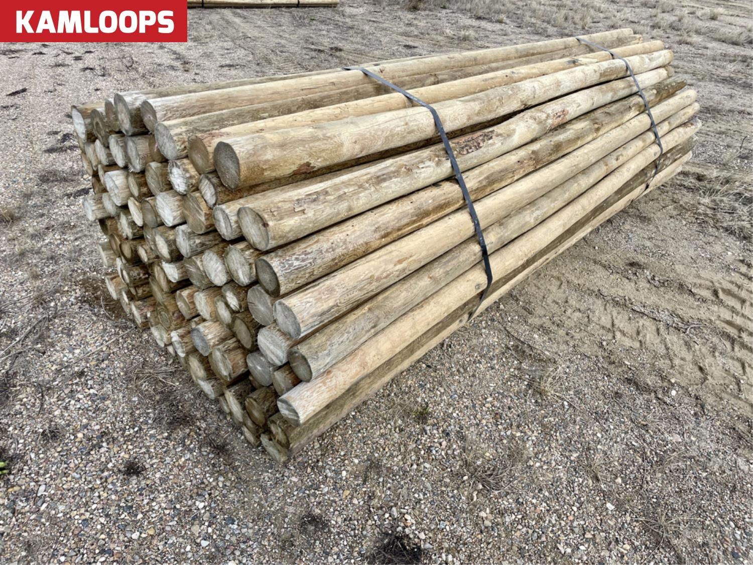 Jump Rails Treated (100) 3-4 Inch X 12 Ft Treated Fence Rails (Unused) [26BB10993-003 ...