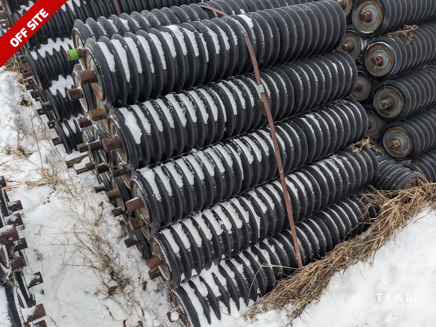 (20) 8 Inch X 38 Inch Long Rubber Ribbed Rollers [24BE34001-037] | Team ...