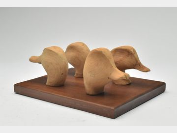 Duck head display, Ward brothers, Crisfield, Maryland