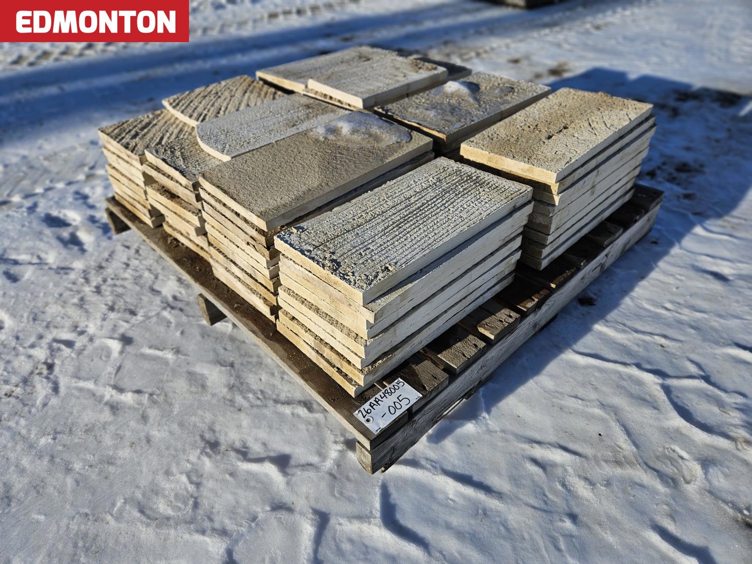 Qty of (72) Sandollar Craft Carved Rectangular Masonry Veneer ...