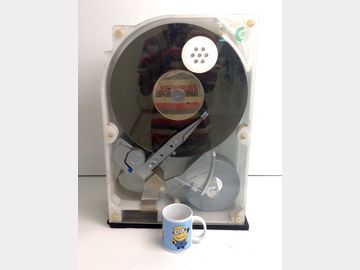 Large Model of a Hard Drive Disk