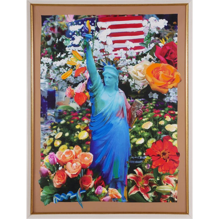 PETER MAX Mixed Media Statue of Liberty