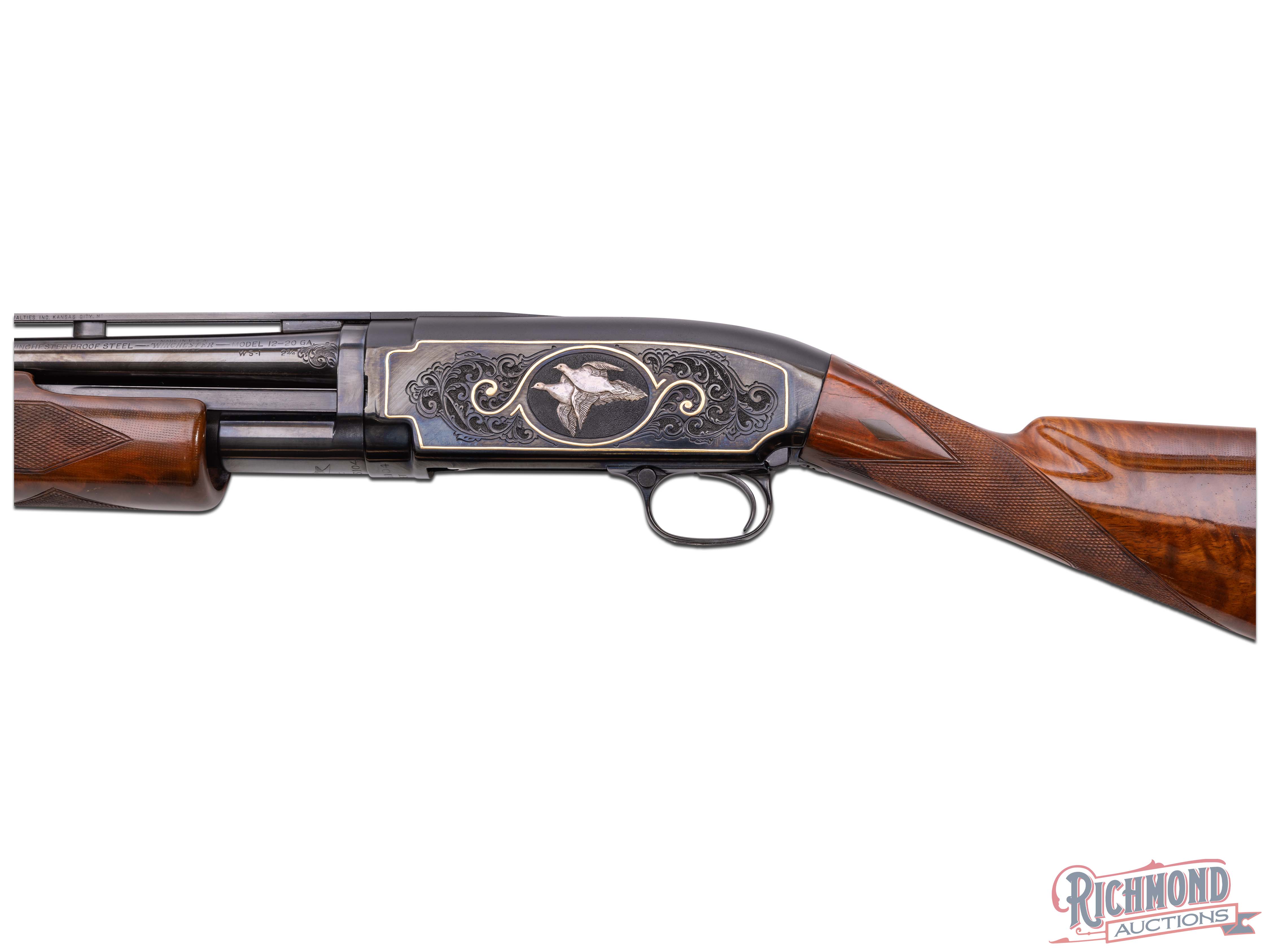 CUSTOM 1952 Winchester Model 12 Skeet Pigeon Grade 20 GA Pump Action ...