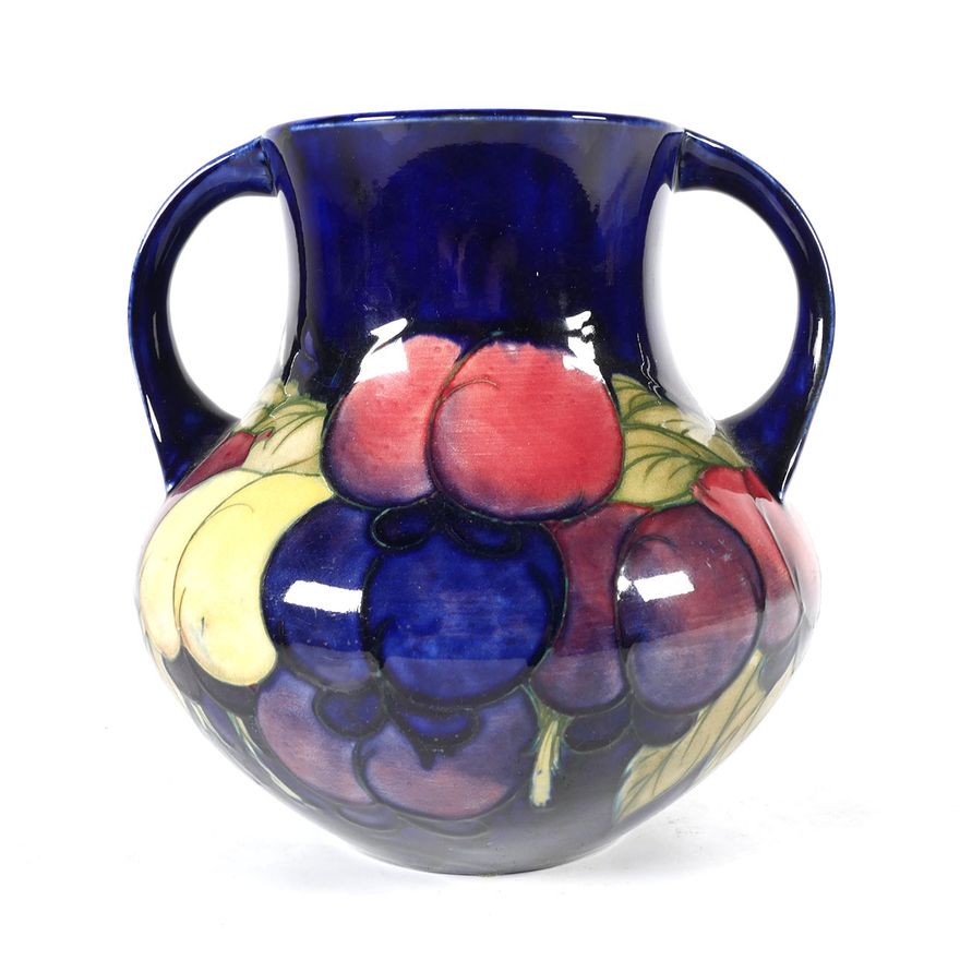 LARGE MOORCROFT HANDLED VASE
