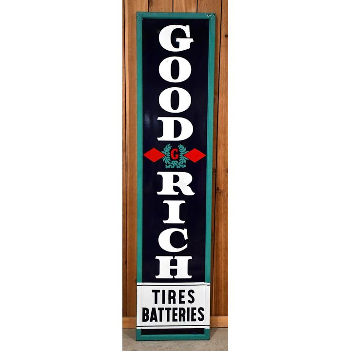 Goodrich Tires Batteries Porcelain Sign (TAC)