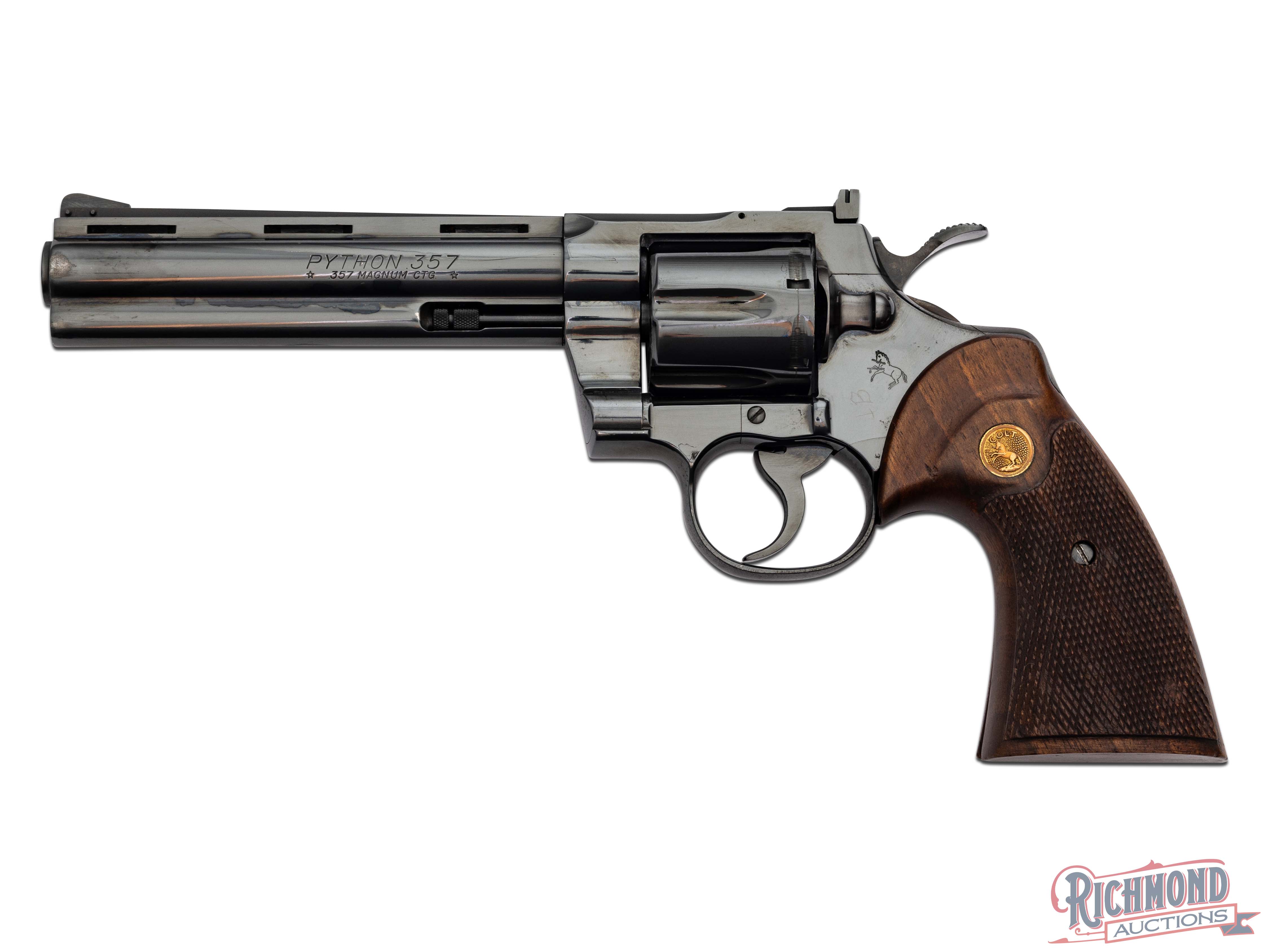1979 Colt Python .357 Magnum Double Action Revolver 6" Blued | Richmond ...