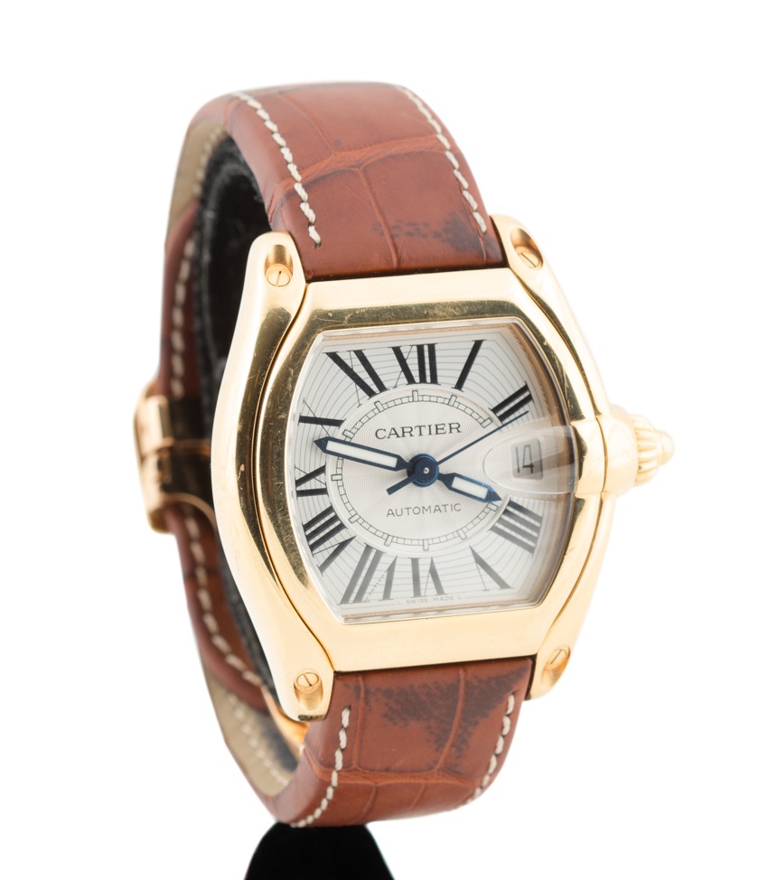 CARTIER 18K YELLOW GOLD 37MM ROADSTER WATCH Ahlers And Ogletree