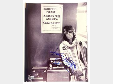 Rolling Stones: Keith Richards In-Person Signed 11" x 14" Photo (Beckett/BAS Authentication)