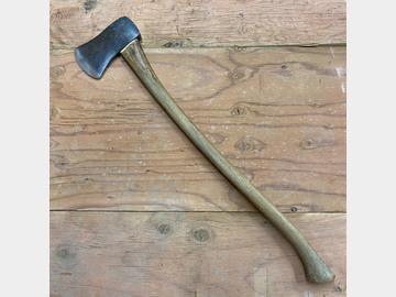 Vintage brush hook and a double-bit axe - AAA Auction and Realty