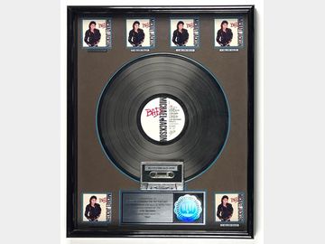 Michael Jackson “Bad” RIAA Platinum Album Sales Award Presented to The Hit Factory