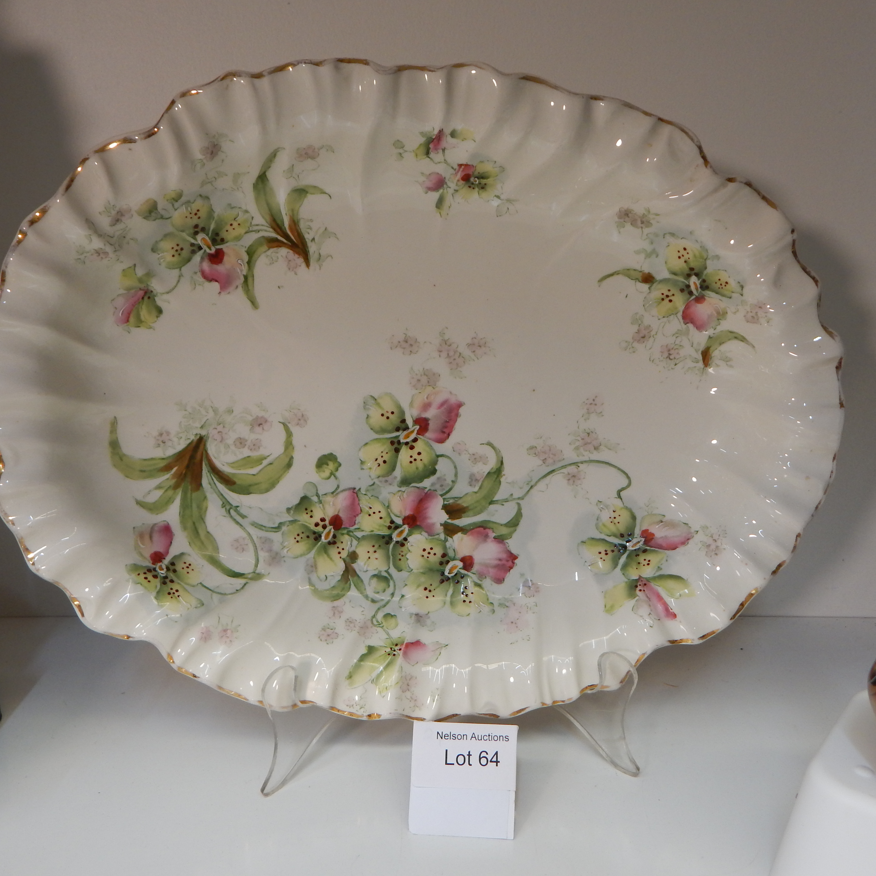 K + Co Late Mayer Orchid pattern oval china dish — NZ auction result