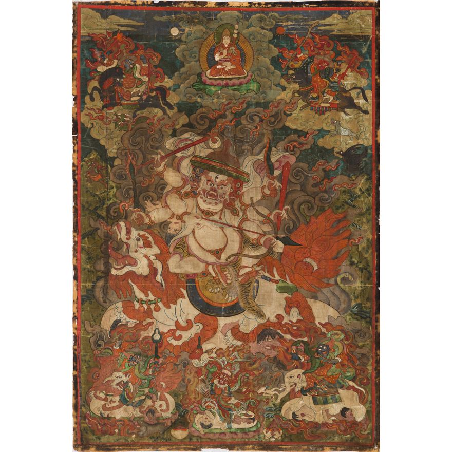 明代 唐卡 A Tibetan Thangka, Ming dynasty