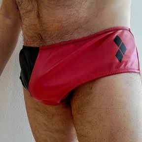 Batman Red and Black Pleather Size Undergirl Large