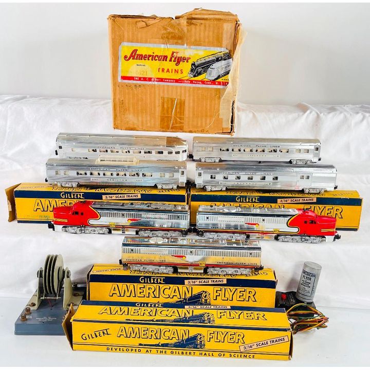 American Flyer Postwar S Gauge 4621 Santa Fe Passenger Set
