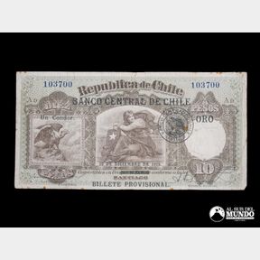 Chile, Banco Central. 10 Pesos. 1925.