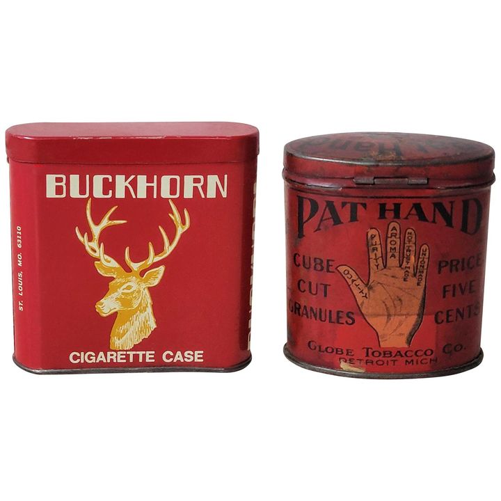 Buckhorn & Pat Hand Tobacco Tin