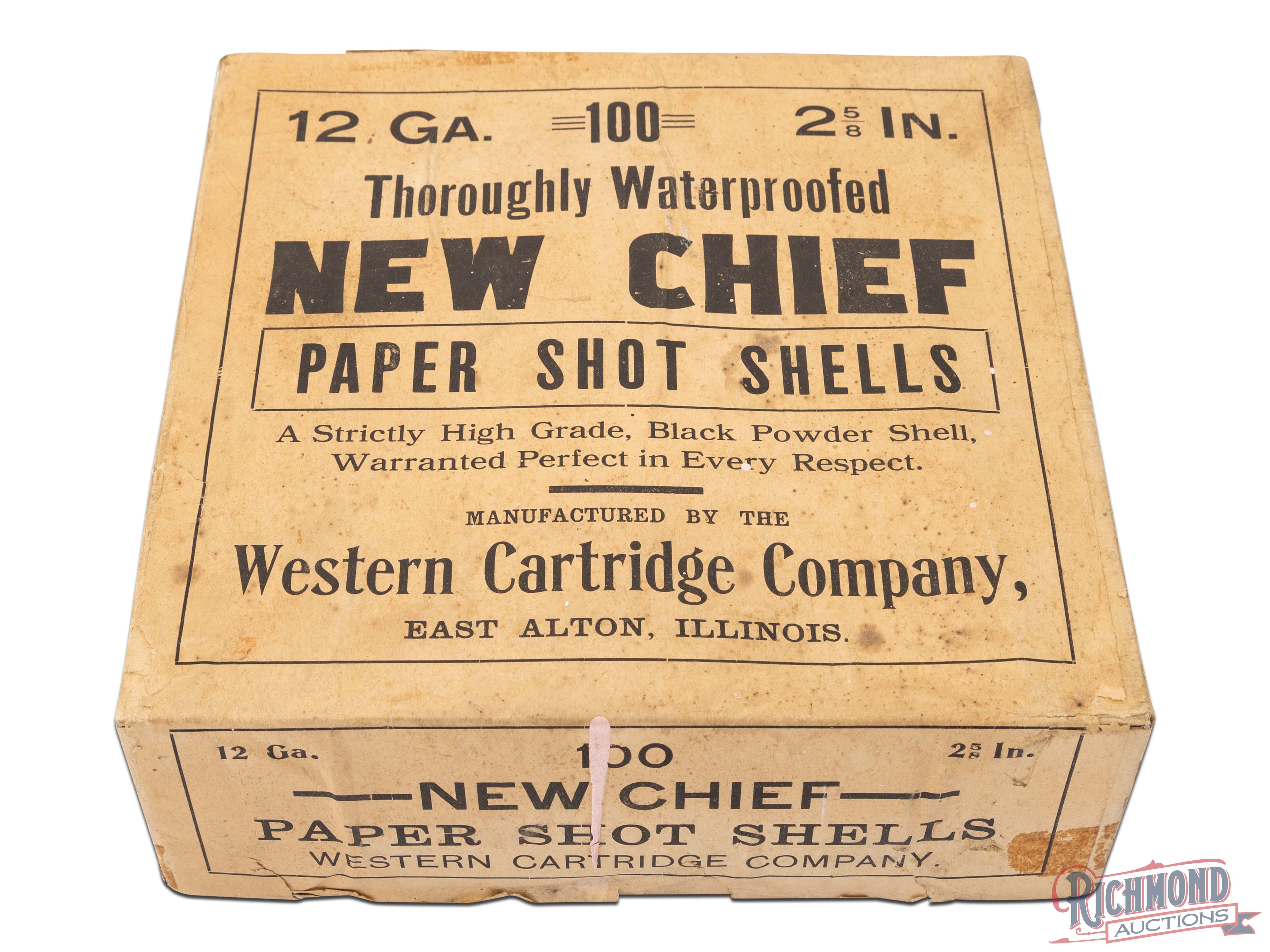 Empty Western Cartridge Company 100 Round 12 Gauge Primed New Chief ...