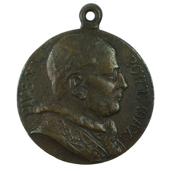 Australia Brisbane 1938 'Cathedral of the Holy Name' Bronze Medalet, Very Fine details